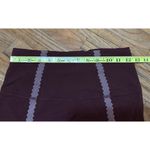 Nike Yoga Luxe High Rise Ankle 7/8 Scallop Eyelet Leggings Burgundy Size Medium Photo 10