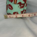 Turquoise and red lips makeup bag Photo 6