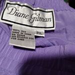 Diane Gilman Lavender Purple Silk Pants Photo 2