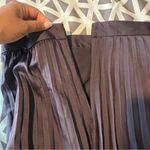 Ann Taylor Purple Satin Pleated A-Line Midi Skirt Size 4 NWT Photo 4
