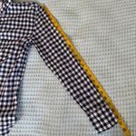 J.Crew Classic Fit Button Down Shirt Womens 4 Crinkle Gingham Navy Top AW251 Photo 6
