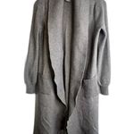 Venus Heather Gray Duster Cardigan Open Front Size Small Photo 0