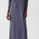 COS Relaxed-Fit Maxi Sweatshirt Dress - navy Photo 0