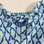 Vineyard Vines Lattice Print Tie Front Maxi Dress in Crystal Blue Photo 6