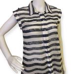 Gap Sheer Button Down Blouse Photo 0