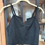 Free People FP Movement On Top Of The World tank sports bra top brami embossed Black Photo 9