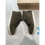 Toms  Women's Suede High Top Paseo Lace‎ Up Sneakers Olive Green Size 6.5 Photo 6