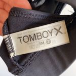 TomboyX Bikini Top Bralette Black Triangle Removable Pads Missing Size XS Photo 4
