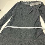 Shani Tiered Flounce Double Ruffle Lace Dress Womens SZ 10 Black Long Sleeve NEW Photo 12