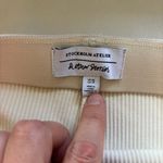 & Other Stories & Other Stories Women Cream Ribbed Flare Elastic Waist Pants XS Preppy Stretch Photo 2
