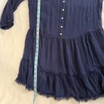 Aerie  Blue Long Sleeve Peasant Mini Dress Size X Small Photo 9