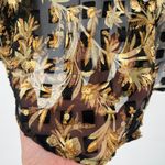 Vtg Y2K Richard Kristall Sheer Button Top Sz M Festival Fairy Grunge Whimsigoth Black Size M Photo 1