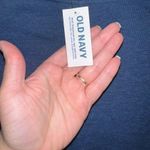 Old Navy Blue Cinched Waisted Light Weight T-Shirt Dress Size Medium Petite New Photo 9