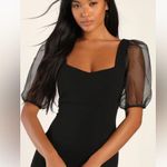 NWT Lulus Maxi Dress Black Size L Photo 2