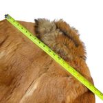 Vintage Red Fox Fur Jacket with fox tails neck Orange Size M Photo 9