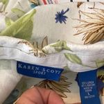 Karen Scott  Linen Blend‎ Floral Top Photo 5