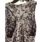 Athleta  Small S gray black floral print racer back tank workout Photo 4