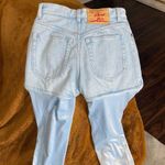 Y/PROJECT Opening Ceremony Stirrup Short Jeans In Ice Blue EUC $790 Size 2 Photo 9