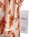 Tsher Floral Satin Midi Slip Dress New Pink Size L Photo 5