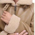 Levi's Levi’s Relaxed Faux Shearling and Faux Leather Aviator Jacket Photo 2
