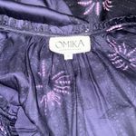 Omika Dark Purple and Pink Floral Blouse Photo 5