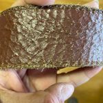 Linea Pelle Brown Leather Gold Studded Preppy Chunky Granola Coastal Wai… Size L Photo 5