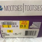 Mootsies Tootsies Adorable NIB "Mobell" chocolate brown satin slides Photo 2