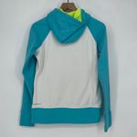Nike  Therma Fit Hoodie Turquoise White Neon Yellow Swoosh Pullover Size M Photo 5