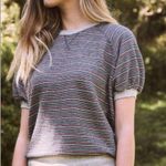 The Great ππ Puff Sleeve Sweatshirt + Wide Leg Cropped Sweatpant Large L NWT Photo 7