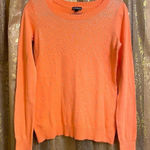 EXPRESS sweater, long sleeve peach color with iridescent rhinestones, size S Photo 0