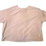 Champion  Cropped Beige T-Shirt with pale pink logo Photo 1