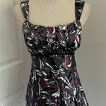 Amy Byer Y2K PURPLE AND GREY A. BYER BUSTIER SATIN TANK‎ TOP Photo 0
