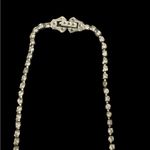 Vintage Estate Victorian Silver Rhinestone Necklace Choker Photo 5