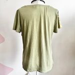 Green Gold Floral Top, Boho, Y2K, Fairycore, Soft Grunge, Earthy, Large, Vintage Photo 2