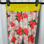 Adidas x Stella McCartney Gray White&Coral Floral Leggings Sz.XS Photo 4