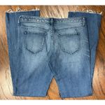 Wrangler Washed Denim Mid-Rise Skinny Bootcut Jeans Womens Size 6R Frayed Hem STRETCH Photo 1