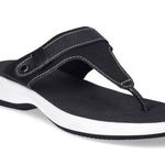 Time And Tru  Womens Flip Flops Size 6 Black White New Photo 0