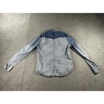 American Eagle Outfitters Pearl Snap Shirt Women Medium Denim Western Photo 3