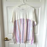 Torrid Cotton Modal Slub + Clip Dot Print Fabric Mixed Dolman Tee Size 4X Photo 1