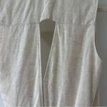 Anthropologie Cream Linen Blend Wrap Mini Dress, Size Extra Small Photo 9