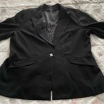 Louben Woman black triacetate crystal button office professional blazer size 16W Photo 13