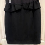 Sandro  Black Ruffle Knee Length‎ Pencil Skirt size large Photo 0