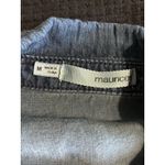Maurice's  Long Sleeve Denim Shirt Button Up Size M Pockets Gathered‎ Collar Photo 3
