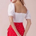 For Love & Lemons Anabella Lace Up Blouse Photo 4