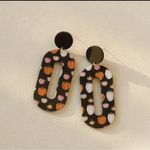 Black Oblong Pumpkin Earrings Photo 4