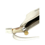 Gucci Vintage 80's White Bag Micro GG Logo Print Crossbody Purse Gold 1980's Photo 5