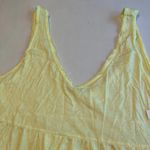 Abound  Womens Yellow Tank Top Size Xtra Large Peplum Waist Crop‎ V Neck Photo 4