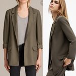 All Saints Aleida Lightweight Tri Blazer Olive Army Tarmac Green Photo 5