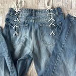 Back tie mom jeans Blue Size 4 Photo 1