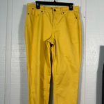 Talbots  Flawless 5 Pocket Women’s Yellow Jeans Size 8L EUC Photo 3